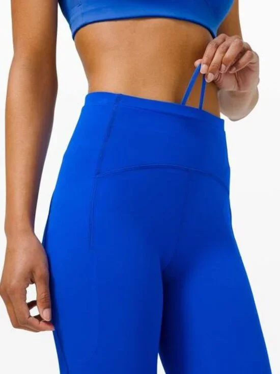 LULULEMON Swift Speed High-Rise Tight 28" Size 4 Cerulean Blue - Picture 2 of 10